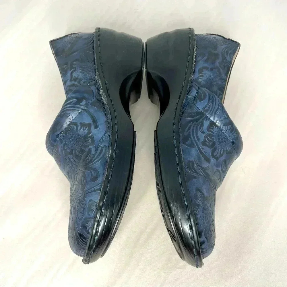Bass Women’s Clogs 7M Blue Sheena Slip On Mules - Picture 6 of 9